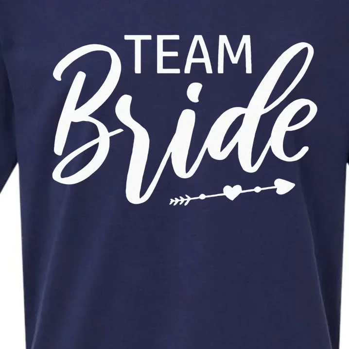 Team Bride Wedding Party Sueded Cloud Jersey T-Shirt