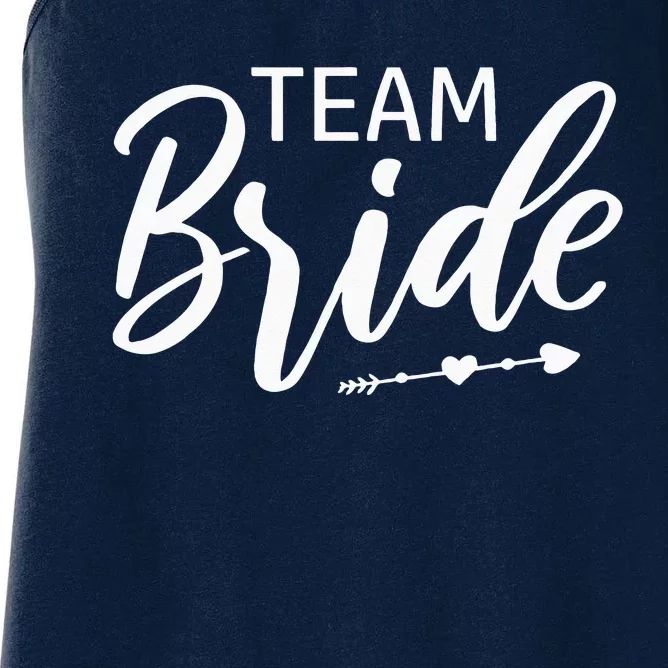 Team Bride WeddingParty Women's Racerback Tank