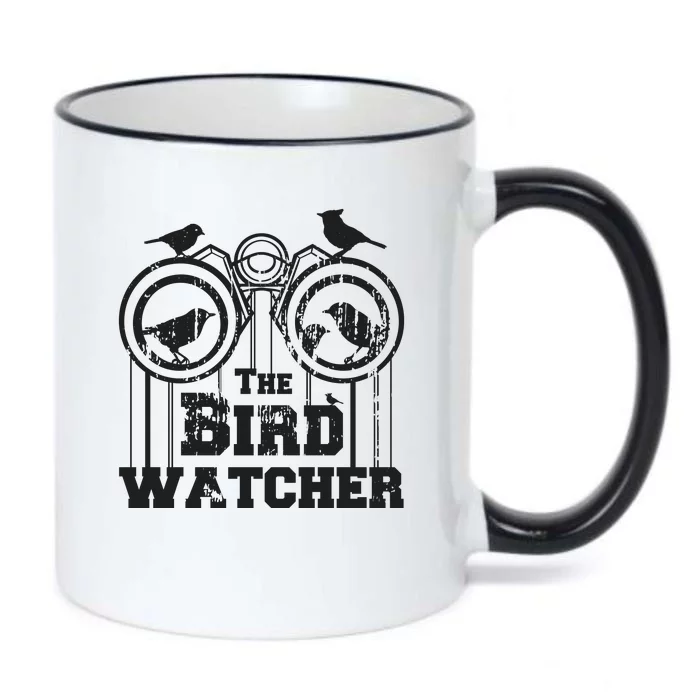 The Bird Watcher Black Color Changing Mug