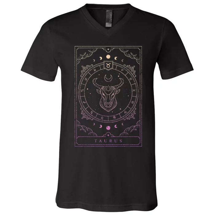 Taurus Birthday Zodiac Sign Astrology Taurus V-Neck T-Shirt