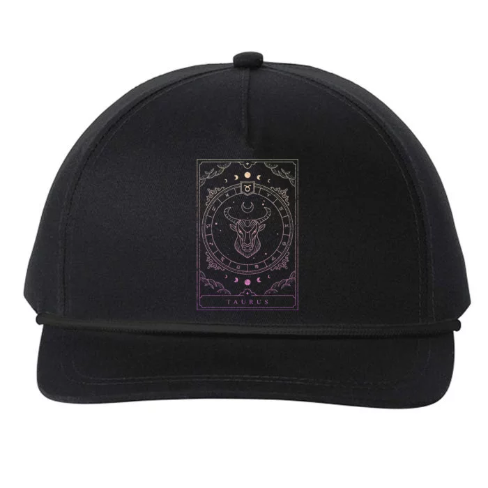 Taurus Birthday Zodiac Sign Astrology Taurus Snapback Five-Panel Rope Hat