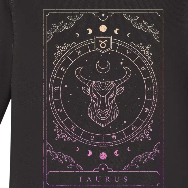 Taurus Birthday Zodiac Sign Astrology Taurus Baby Long Sleeve Bodysuit