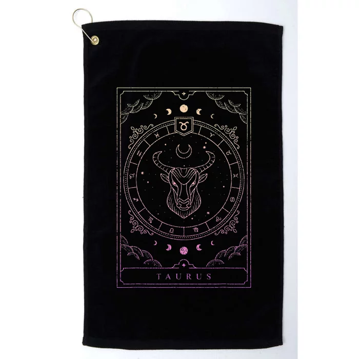 Taurus Birthday Zodiac Sign Astrology Taurus Platinum Collection Golf Towel