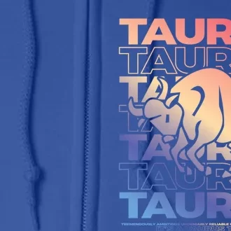 Taurus Bull Zodiac Esoteric Astrology Gift Full Zip Hoodie