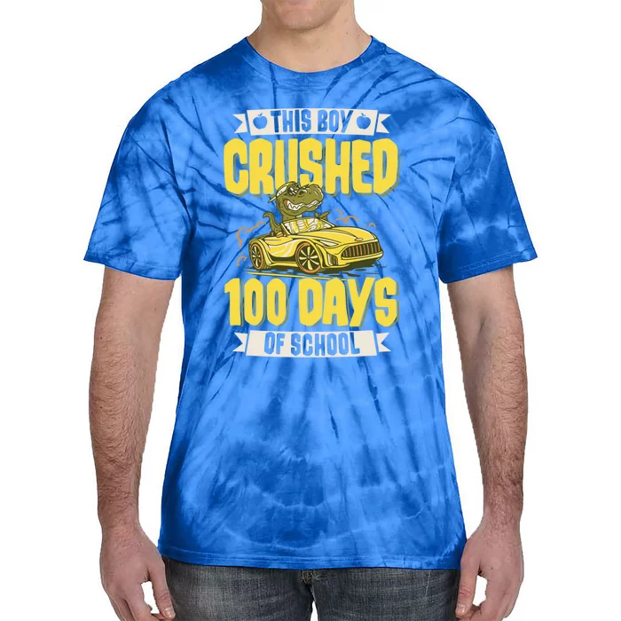 This Crushed 100 Days Of School Kindergarten Saying Gift Tie-Dye T-Shirt