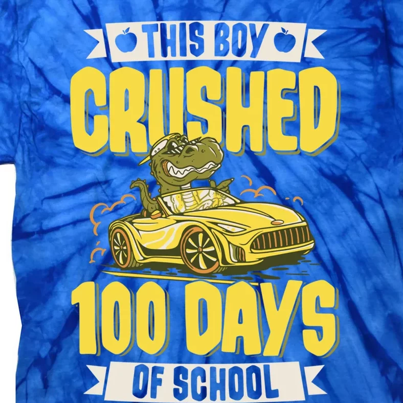 This Crushed 100 Days Of School Kindergarten Saying Gift Tie-Dye T-Shirt