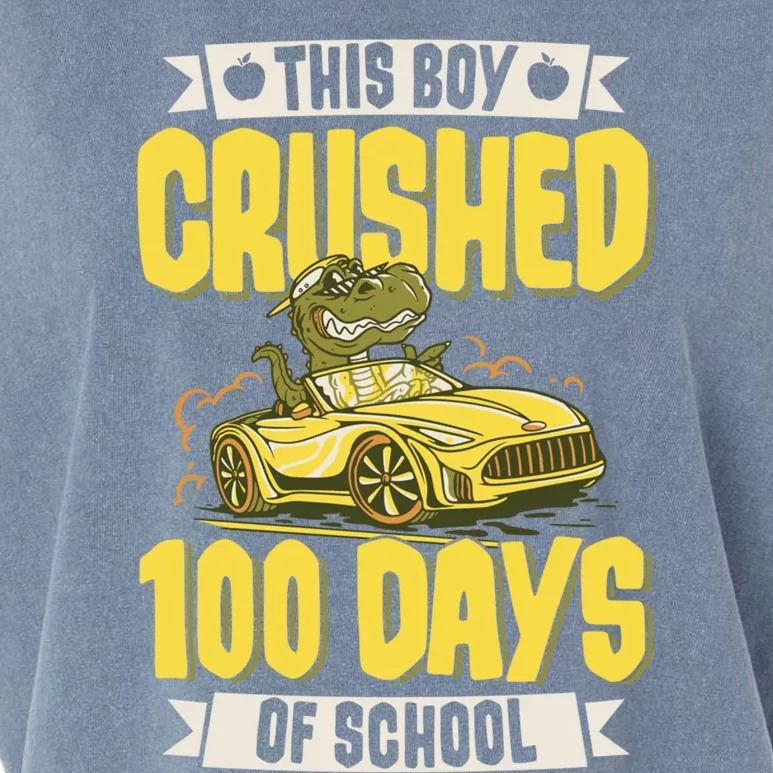 This Crushed 100 Days Of School Kindergarten Saying Gift Garment-Dyed Women's Muscle Tee