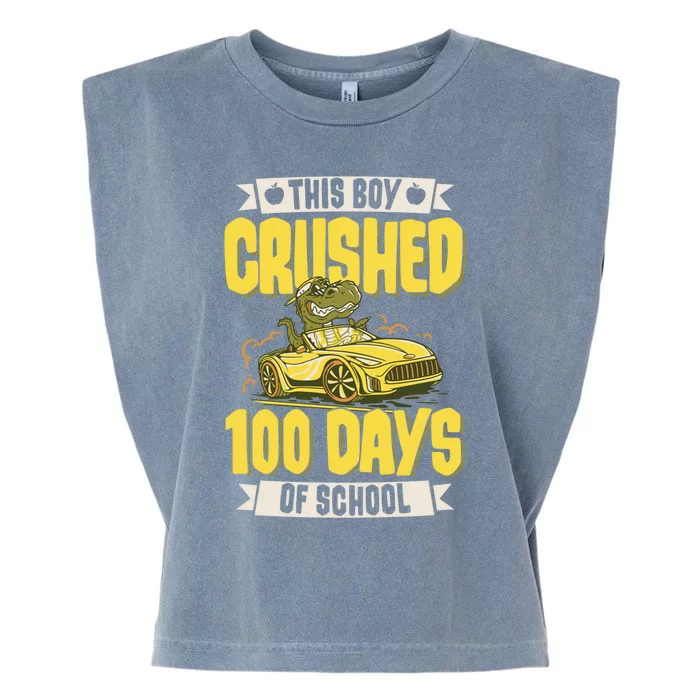 This Crushed 100 Days Of School Kindergarten Saying Gift Garment-Dyed Women's Muscle Tee