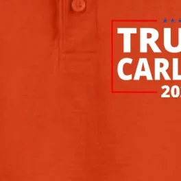 Trump Carlson 2024 President Election Pro America US Flag Dry Zone Grid Performance Polo