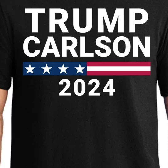 Trump Carlson 2024 President Election Pro America Us Flag Trumpcarlson Campaign Pajama Set