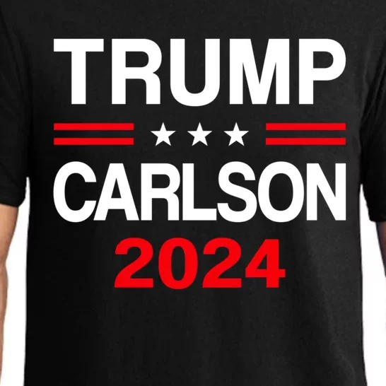 Trump Carlson 2024 President Election Pro America US Flag Pajama Set