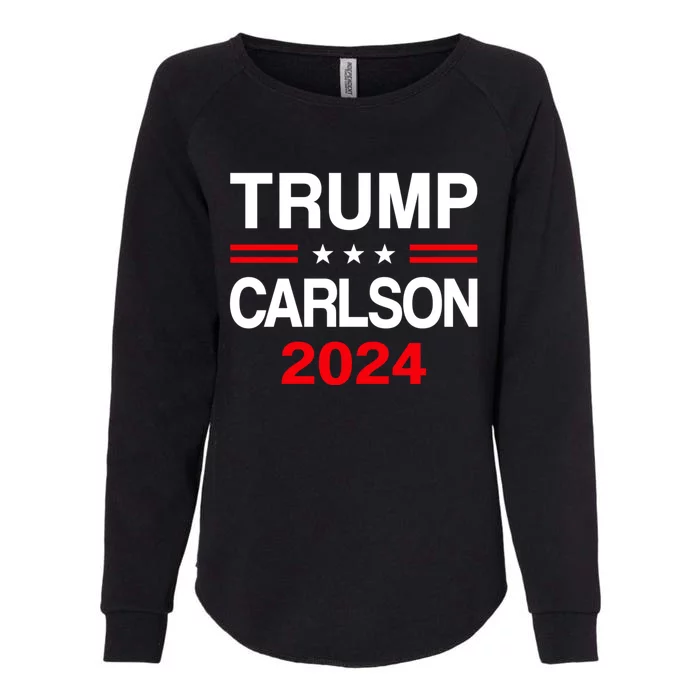 Trump Carlson 2024 President Election Pro America US Flag Womens California Wash Sweatshirt