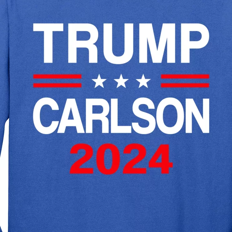 Trump Carlson 2024 President Election Pro America US Flag Long Sleeve Shirt