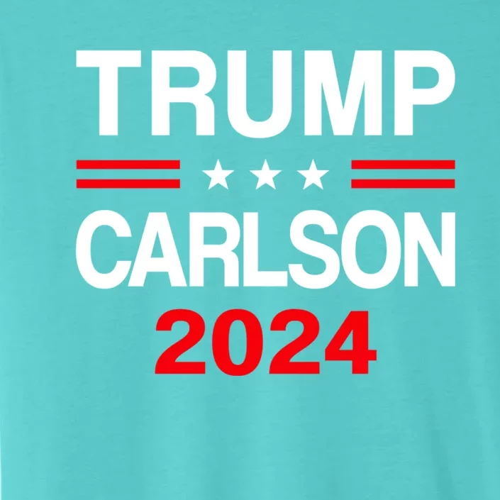 Trump Carlson 2024 President Election Pro America US Flag ChromaSoft Performance T-Shirt