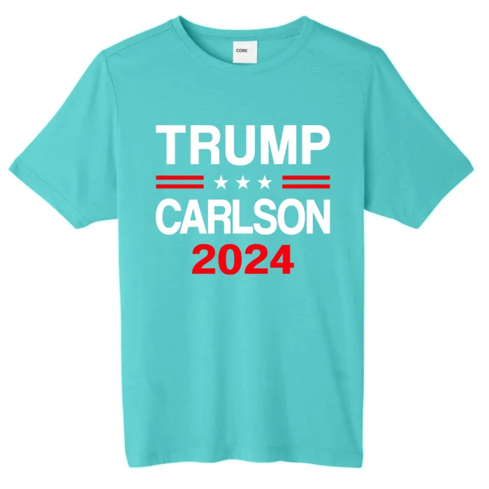 Trump Carlson 2024 President Election Pro America US Flag ChromaSoft Performance T-Shirt