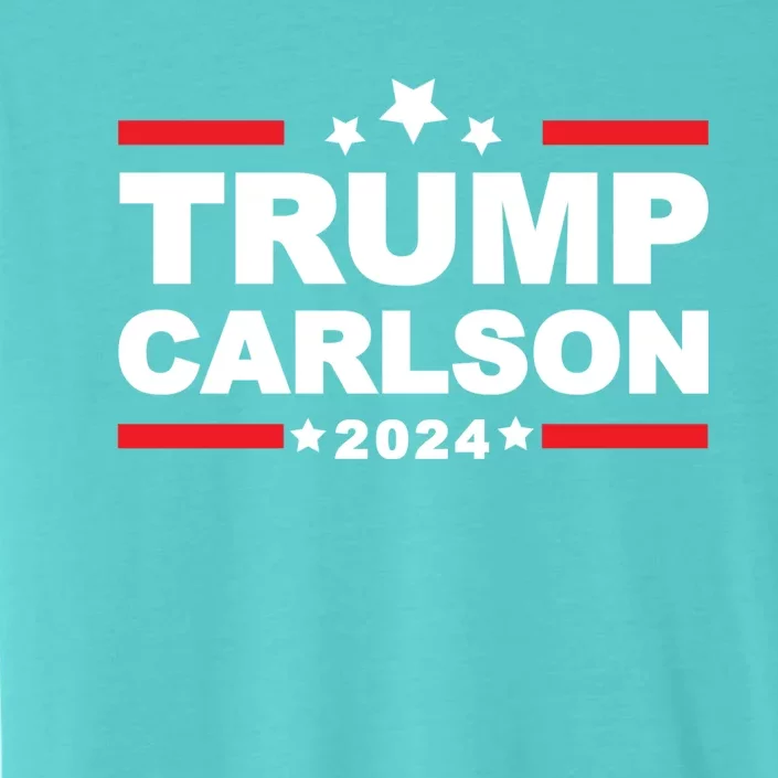 Trump Carlson 2024 President Election Pro America US Flag ChromaSoft Performance T-Shirt