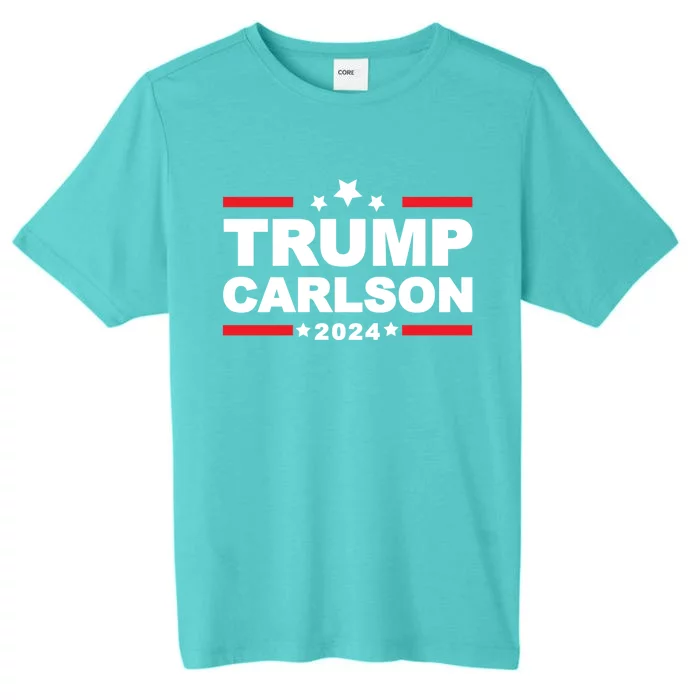 Trump Carlson 2024 President Election Pro America US Flag ChromaSoft Performance T-Shirt