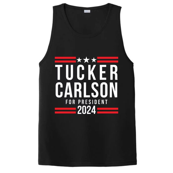 Tucker Carlson 2024 President Elect Tucker Carlson 24 Performance Tank