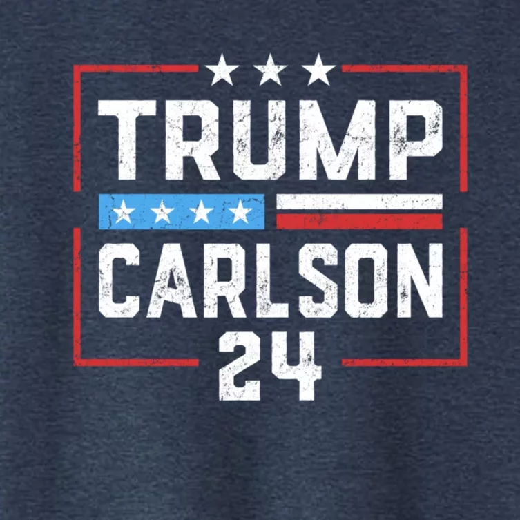 Trump Carlson 2024 Pro America Women's Crop Top Tee