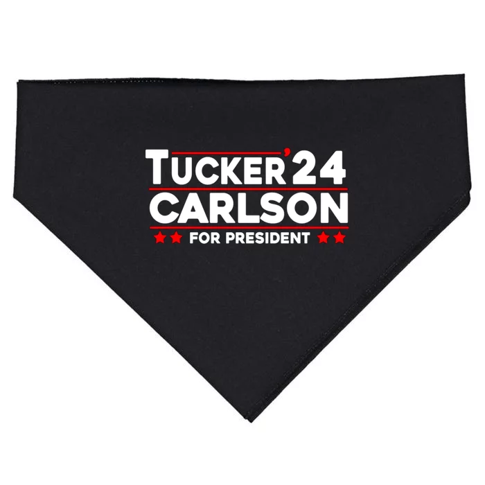 Tucker Carlson 2024 For President USA-Made Doggie Bandana