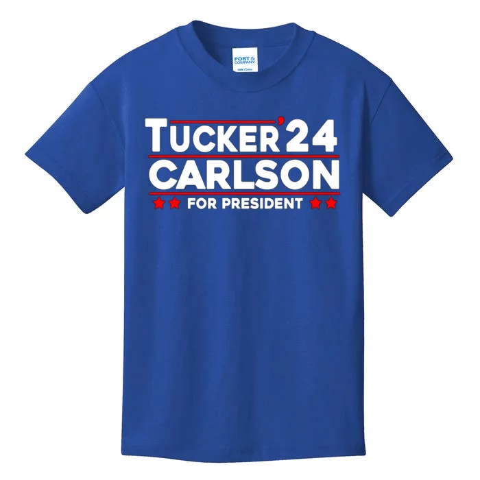 Tucker Carlson 2024 For President Kids T-Shirt