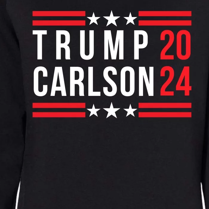 Trump Carlson 2024 Us Flag Pro America President Election Trumpcarlson Campaign Womens California Wash Sweatshirt