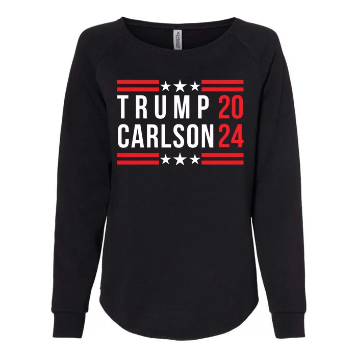 Trump Carlson 2024 Us Flag Pro America President Election Trumpcarlson Campaign Womens California Wash Sweatshirt