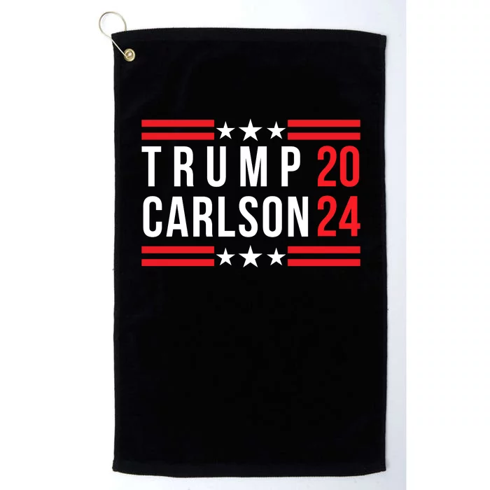 Trump Carlson 2024 Us Flag Pro America President Election Trumpcarlson Campaign Platinum Collection Golf Towel