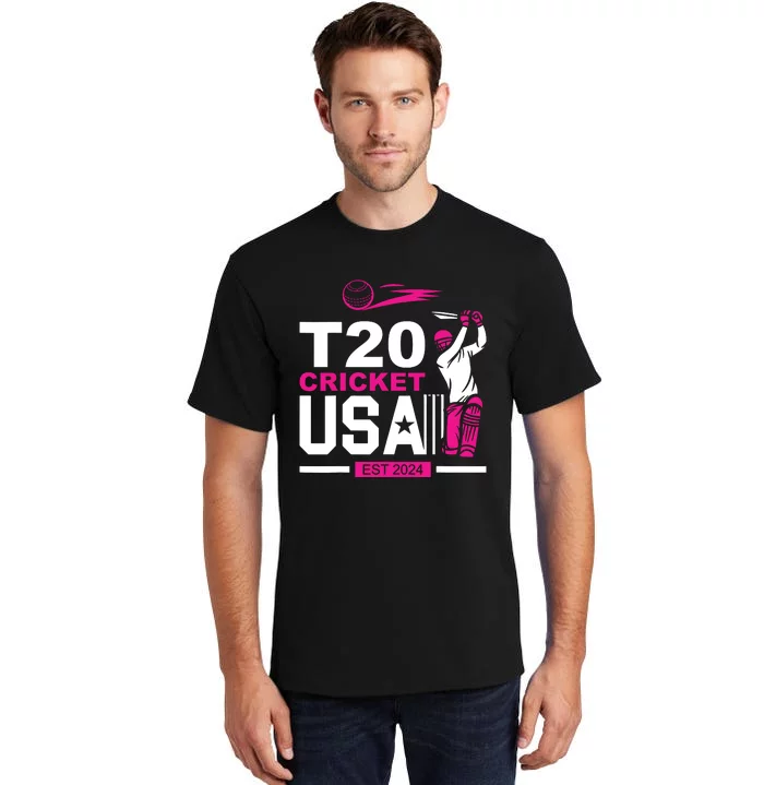 T20 Cricket 2024 Usa Cricket Fans Tall T-Shirt