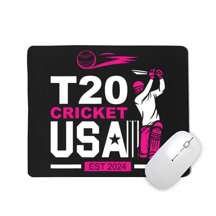 T20 Cricket 2024 Usa Cricket Fans Mousepad