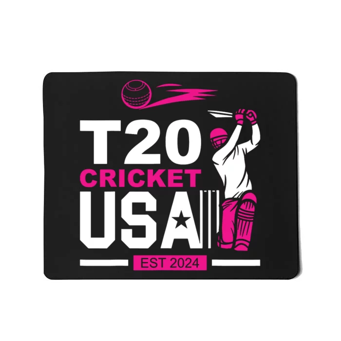 T20 Cricket 2024 Usa Cricket Fans Mousepad