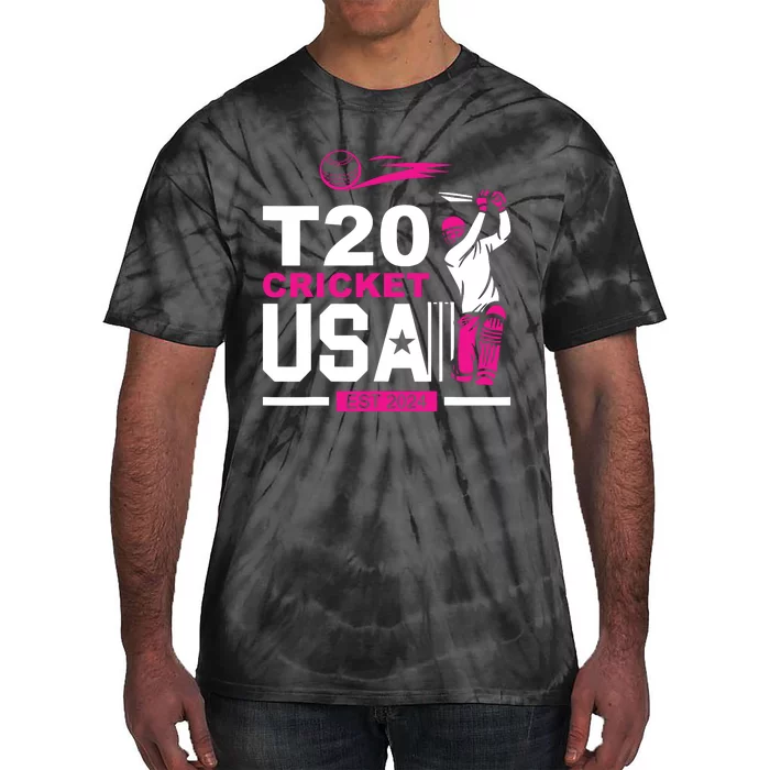 T20 Cricket 2024 Usa Cricket Fans Tie-Dye T-Shirt