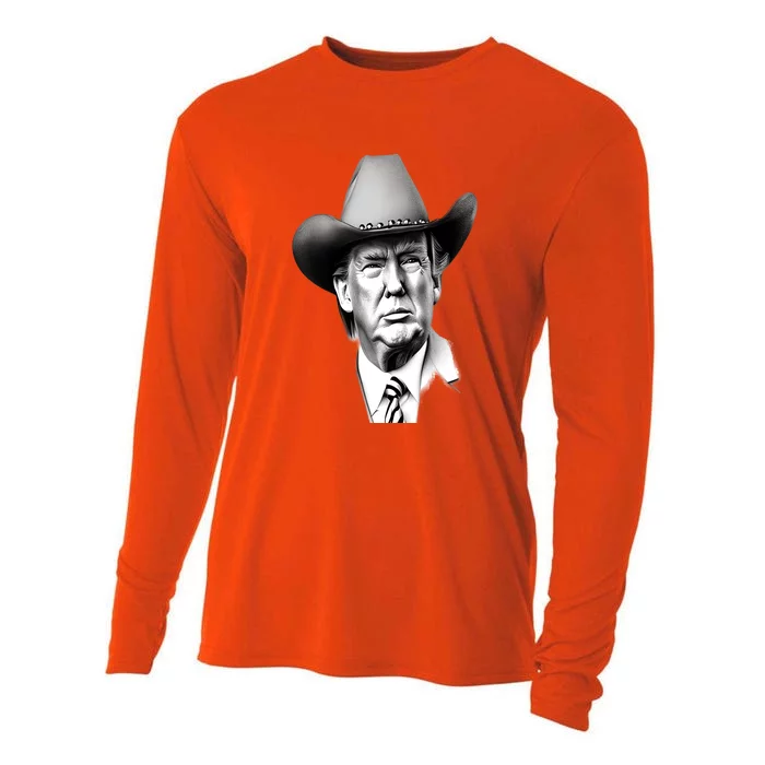 Trump Cowboy 2024 Cooling Performance Long Sleeve Crew