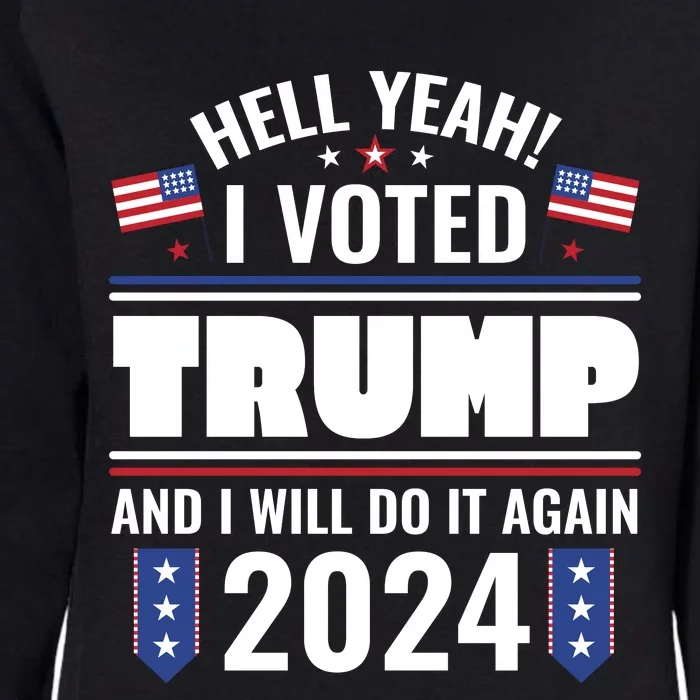 Trump Campaign 2024 Womens California Wash Sweatshirt