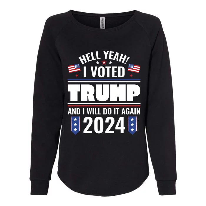 Trump Campaign 2024 Womens California Wash Sweatshirt