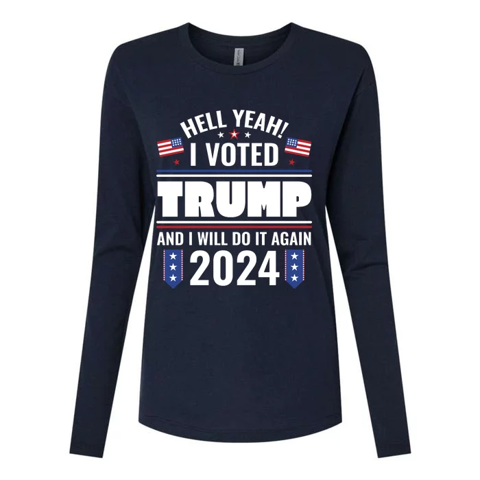 Trump Campaign 2024 Womens Cotton Relaxed Long Sleeve T-Shirt