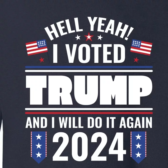 Trump Campaign 2024 Toddler Sweatshirt