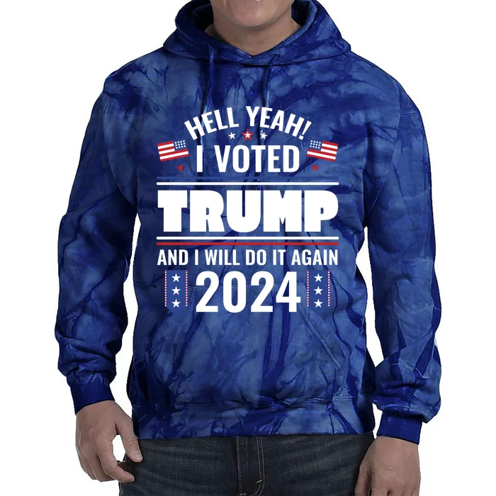 Trump Campaign 2024 Tie Dye Hoodie