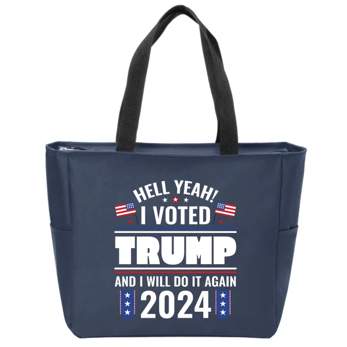 Trump Campaign 2024 Zip Tote Bag