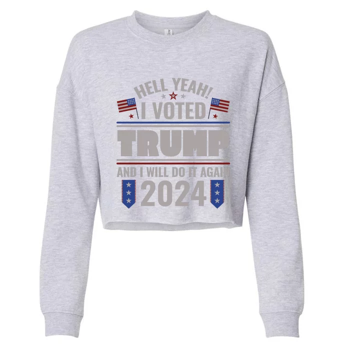 Trump Campaign 2024 Cropped Pullover Crew