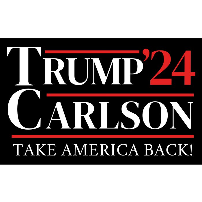 Trump Carlson 2024 Take America Back Bumper Sticker