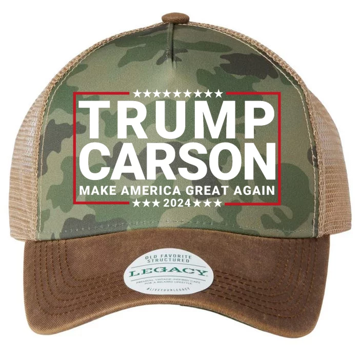 Trump Carson 2024 Make America Great Again Legacy Tie Dye Trucker Hat