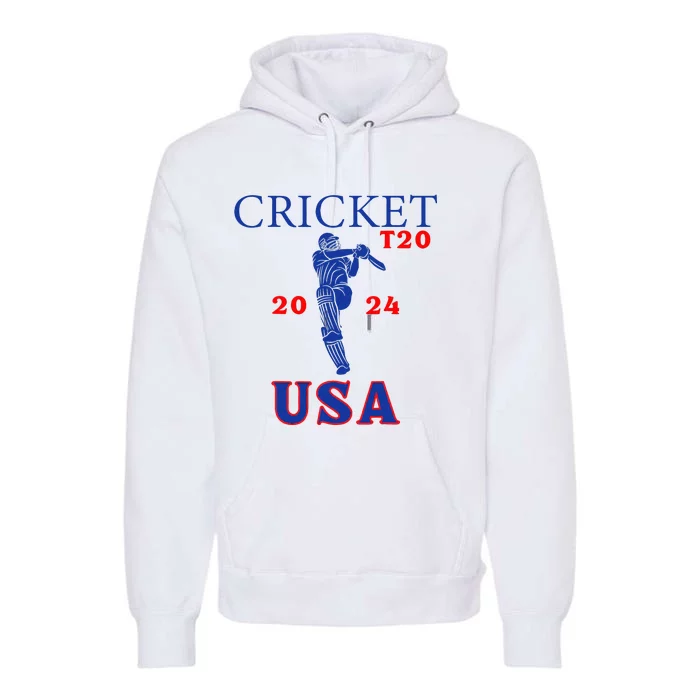 T20 Cricket 2024 Usa Premium Hoodie