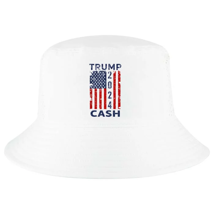 Trump Cash 2024 President Trump Supporter Reelection Cool Comfort Performance Bucket Hat