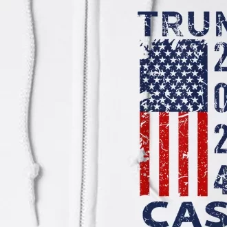 Trump Cash 2024 President Trump Supporter Reelection Full Zip Hoodie