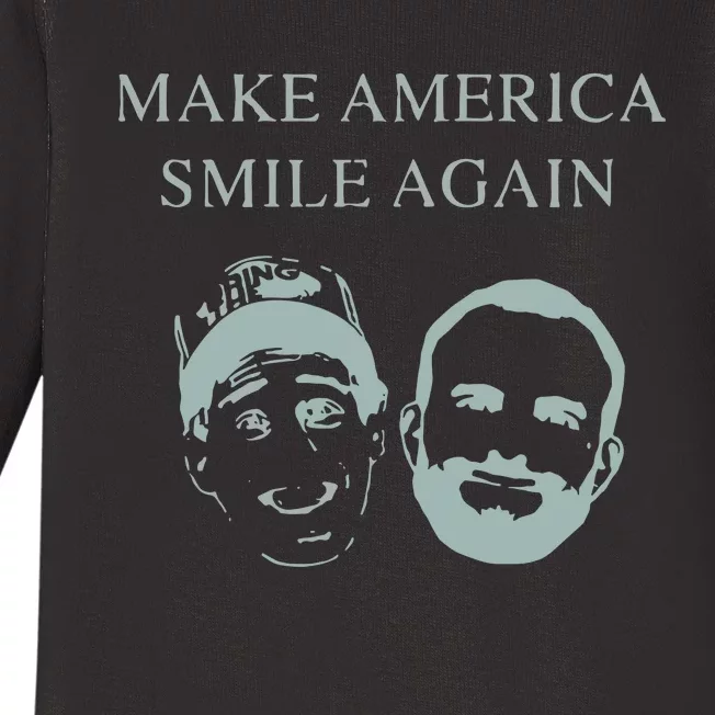 Tanner Connor 2024 Make America Smile Again Baby Long Sleeve Bodysuit