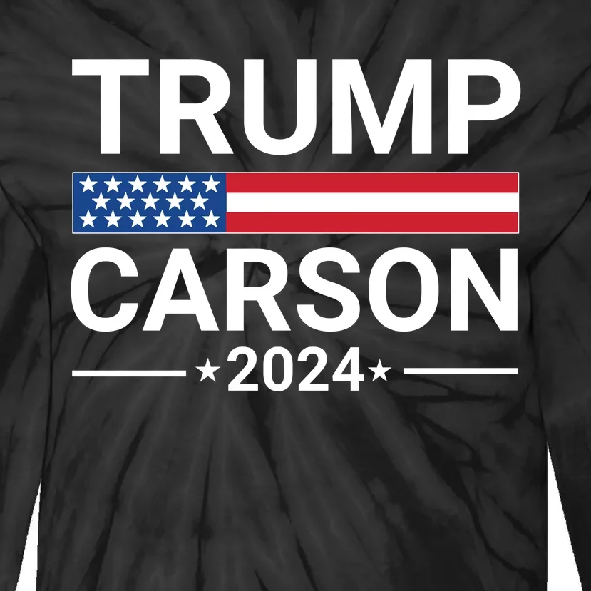 Trump Carson 2024 Tie-Dye Long Sleeve Shirt