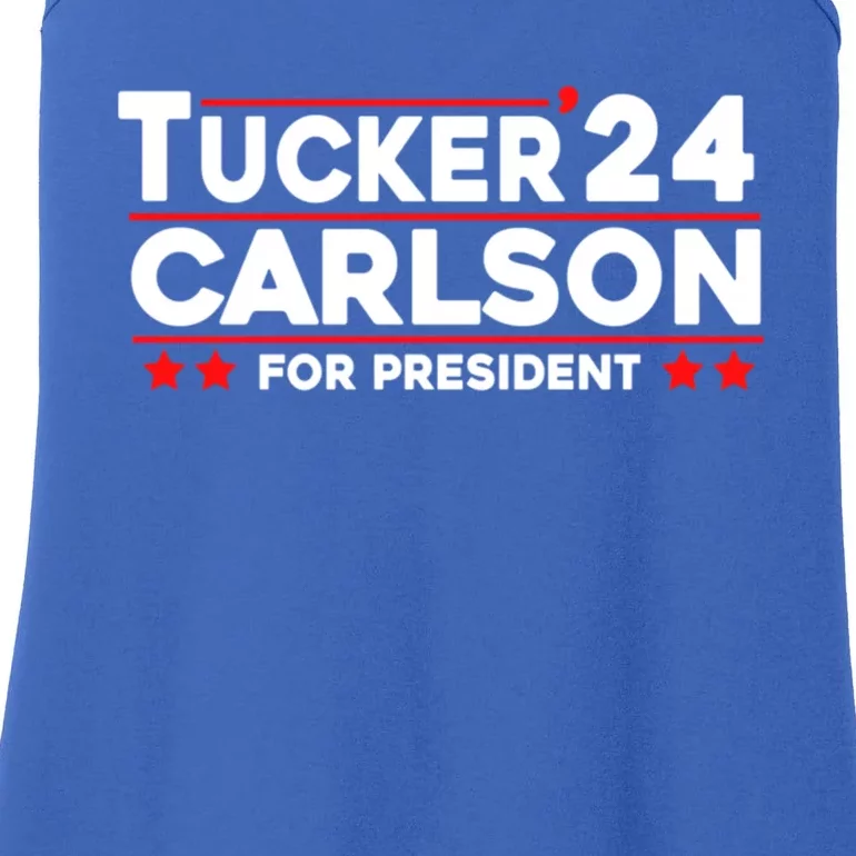 Tucker Carlson 2024 For President Ladies Essential Tank