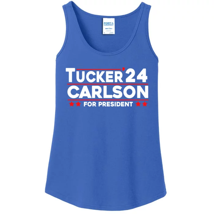 Tucker Carlson 2024 For President Ladies Essential Tank