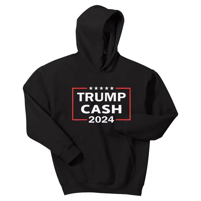 Trump Cash 2024 President Trump Supporter Reelection Kids Hoodie